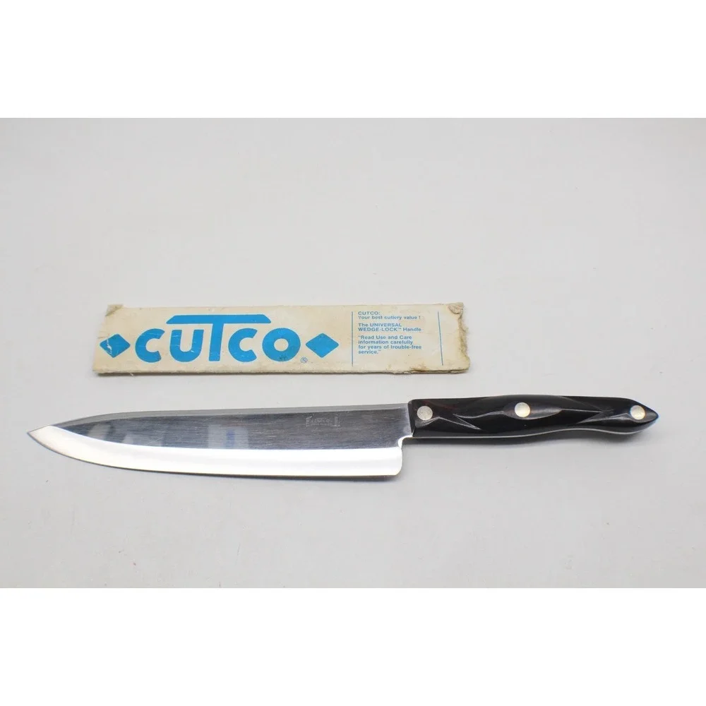 Cutco 1725 9-1/4 inch French Chef's Knife Brown Handle